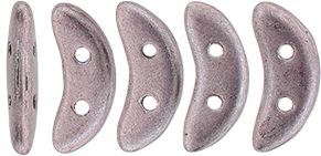 CzechMates Crescent 10 x 3mm : ColorTrends: Saturated Metallic Almost Mauve