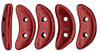 CzechMates Crescent 10 x 3mm : ColorTrends: Saturated Metallic Cherry Tomato