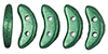 CzechMates Crescent 10 x 3mm : ColorTrends: Saturated Metallic Martini Olive