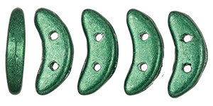 CzechMates Crescent 10 x 3mm : ColorTrends: Saturated Metallic Martini Olive