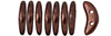 CzechMates Crescent 10 x 3mm Tube 2.5" : ColorTrends: Saturated Metallic Chicory Coffee