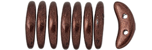 CzechMates Crescent 10 x 3mm Tube 2.5" : ColorTrends: Saturated Metallic Chicory Coffee