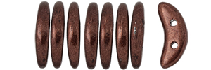 CzechMates Crescent 10 x 3mm : ColorTrends: Saturated Metallic Chicory Coffee