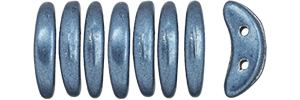 CzechMates Crescent 10 x 3mm Tube 2.5" : ColorTrends: Saturated Metallic Bluestone