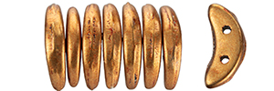 CzechMates Crescent 10 x 3mm : ColorTrends: Saturated Metallic Hazel