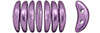 CzechMates Crescent 10 x 3mm : ColorTrends: Saturated Metallic Grapeade