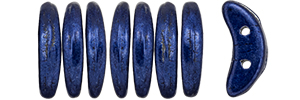 CzechMates Crescent 10 x 3mm : ColorTrends: Saturated Metallic Evening Blue