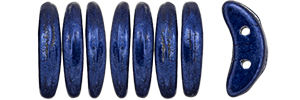 CzechMates Crescent 10 x 3mm Tube 2.5" : ColorTrends: Saturated Metallic Evening Blue