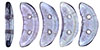 CzechMates Crescent 10 x 3mm : Luster - Transparent Denim Blue