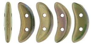 CzechMates Crescent 10 x 3mm : Oxidized Bronze Clay
