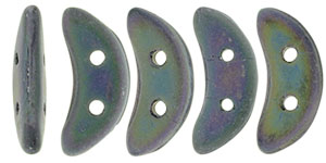 CzechMates Crescent 10 x 3mm : Matte - Iris - Purple