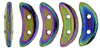 CzechMates Crescent 10 x 3mm : Iris - Purple