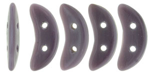CzechMates Crescent 10 x 3mm : Opaque Purple