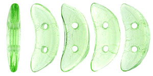 CzechMates Crescent 10 x 3mm Tube 2.5" : Peridot