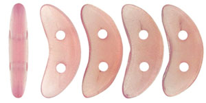 CzechMates Crescent 10 x 3mm : Milky Pink