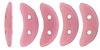 CzechMates Crescent 10 x 3mm : Coral Pink