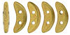 CzechMates Crescent 10 x 3mm : ColorTrends: Saturated Metallic Gold