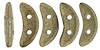 CzechMates Crescent 10 x 3mm : ColorTrends: Saturated Metallic Khaki