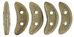 CzechMates Crescent 10 x 3mm : ColorTrends: Saturated Metallic Khaki