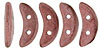 CzechMates Crescent 10 x 3mm : ColorTrends: Saturated Metallic Copper Pink