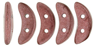 CzechMates Crescent 10 x 3mm : ColorTrends: Saturated Metallic Copper Pink