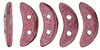 CzechMates Crescent 10 x 3mm : ColorTrends: Saturated Metallic Rosé