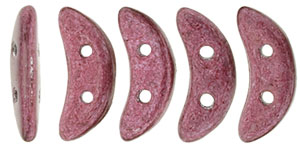 CzechMates Crescent 10 x 3mm Tube 2.5" : ColorTrends: Saturated Metallic Rose'