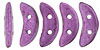 CzechMates Crescent 10 x 3mm : ColorTrends: Saturated Metallic Fuchsia