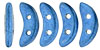 CzechMates Crescent 10 x 3mm : ColorTrends: Saturated Metallic Blue