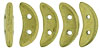 CzechMates Crescent 10 x 3mm : ColorTrends: Saturated Metallic Yellow Green
