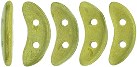 CzechMates Crescent 10 x 3mm : ColorTrends: Saturated Metallic Primrose Yellow