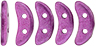 CzechMates Crescent 10 x 3mm Tube 2.5" : ColorTrends: Saturated Metallic Pink Yarrow