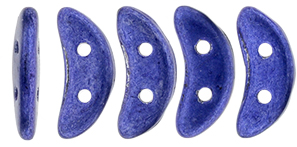 CzechMates Crescent 10 x 3mm Tube 2.5" : ColorTrends: Saturated Metallic Lapis Blue
