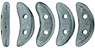 CzechMates Crescent 10 x 3mm : Satin Metallic Gunmetal