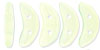 CzechMates Crescent 10 x 3mm : Milky Jonquil