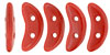 CzechMates Crescent 10 x 3mm : Opaque Red