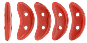 CzechMates Crescent 10 x 3mm : Opaque Red