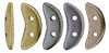 CzechMates Crescent 10 x 3mm : Matte - Metallic Leather