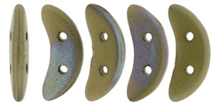 CzechMates Crescent 10 x 3mm : Matte - Oxidized Bronze Clay