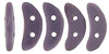 CzechMates Crescent 10 x 3mm : Matte - Opaque Purple