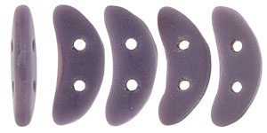 CzechMates Crescent 10 x 3mm Tube 2.5" : Matte - Opaque Purple