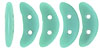 CzechMates Crescent 10 x 3mm : Matte - Turquoise