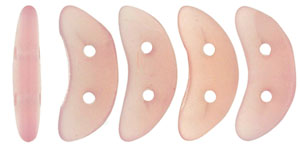 CzechMates Crescent 10 x 3mm : Matte - Milky Pink