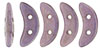 CzechMates Crescent 10 x 3mm : Luster - Opaque Lilac
