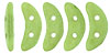 CzechMates Crescent 10 x 3mm : ColorTrends: Opaque Green Flash