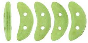 CzechMates Crescent 10 x 3mm : ColorTrends: Opaque Green Flash