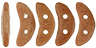 CzechMates Crescent 10 x 3mm : ColorTrends: Opaque Potter's Clay
