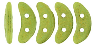 CzechMates Crescent 10 x 3mm : Pacifica - Avocado