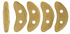 CzechMates Crescent 10 x 3mm : Pacifica - Macadamia