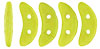 CzechMates Crescent 10 x 3mm : Pacifica - Honeydew